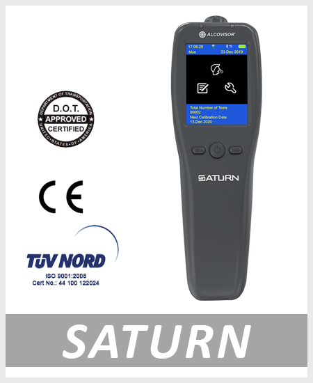 Alcohol tester breathalyzer saturn